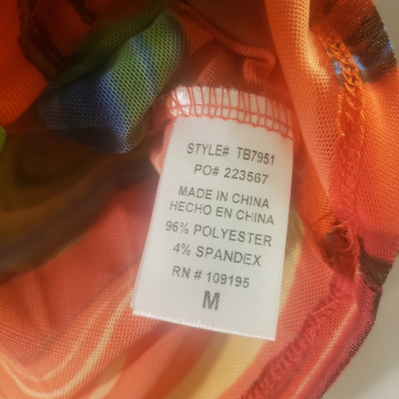 Multi-color Crop Top - Picture 2 of 2